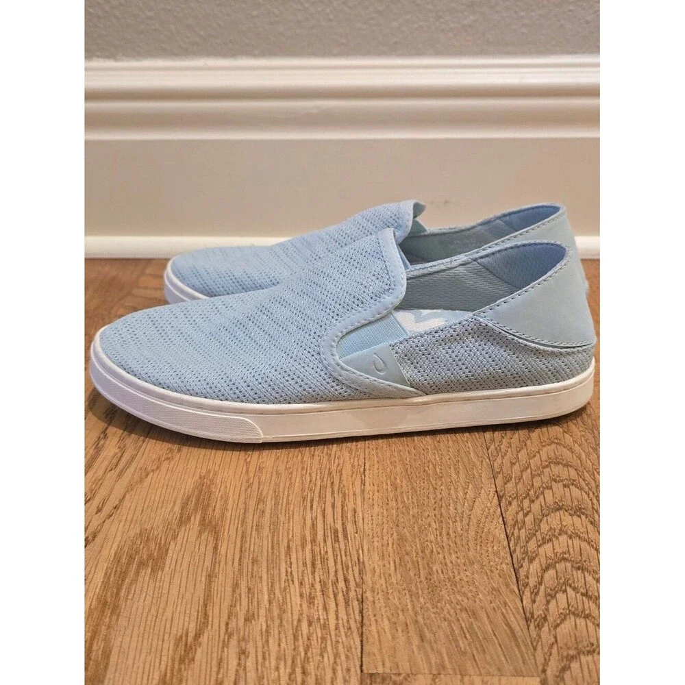 NWOB OluKai Women’s Pehuea Slip On Sneakers Swell Aqua Size 7